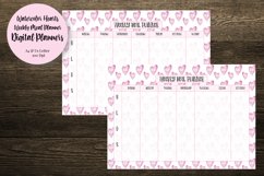 Watercolor Hearts Weekly Meal Planner Product Image 1