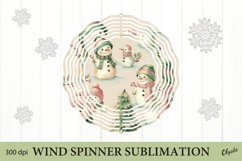 Snowman Wind Spinner PNG. Christmas Wind Spinner PNG Product Image 1