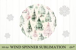 Pastel Christmas Tree Wind Spinner PNG. Christmas PNG Product Image 1