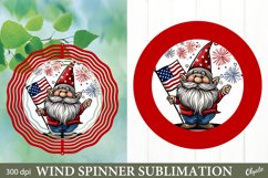 Patriotic Wind Spinner PNG. Independence Day PNG Product Image 1