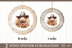 Piggy Wind Spinner PNG. Spring Country Sublimation PNG Product Image 1