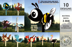 3D Windmill Garden decors Bundle Laser Cut. Whirligig SVG Product Image 1