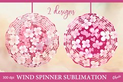 Valentines Day Wind Spinner PNG. Pink Wind Spinner PNG Product Image 1