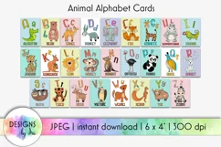 Alphabet Cards For Kids | Animal Alphabet | Educational Product Image 1