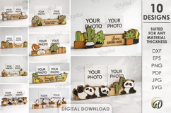 3D Photo Holders Bundle Laser Cut. Photo Stand SVG Product Image 1