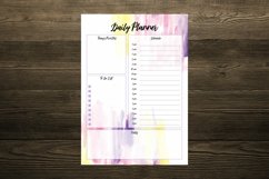 Yellow Purple Abstract Watercolor Digital Planners Product Image 2