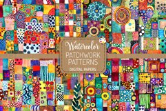 Patchwork Patterns Set 2 - Transparent Watercolor Papers Product Image 1