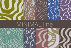 Minimal Calligraphy Line Vector Pattern Papers Product Image 1