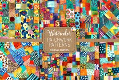 Patchwork Patterns Set 3 - Transparent Watercolor Papers Product Image 1