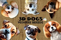 3D Rendered Pedigree Dog Clipart Elements Product Image 1