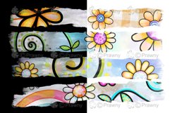 Floral Collage Watercolor Brush Strokes Set 7 Product Image 3