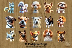 3D Rendered Pedigree Dog Clipart Elements Product Image 2