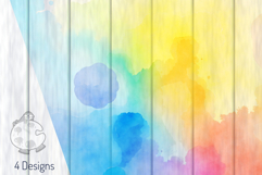 Watercolor Blot Backgrounds - Digital Paper Textures Product Image 2