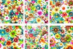 Forest Flowers - Watercolor Digital Pattern Papers Product Image 2