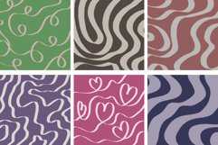 Minimal Calligraphy Line Vector Pattern Papers Product Image 2