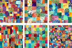 Patchwork Patterns Set 3 - Transparent Watercolor Papers Product Image 2