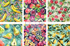 Fruity Set 2 - Tasty Watercolor Surface Patterns Product Image 3