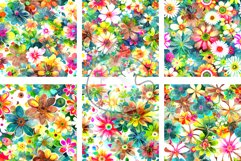 Forest Flowers - Watercolor Digital Pattern Papers Product Image 3