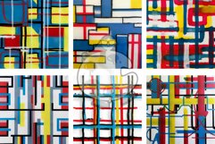 Manic Mondrian - Acrylic Abstract Art Pattern Papers Product Image 3