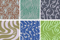 Minimal Calligraphy Line Vector Pattern Papers Product Image 3