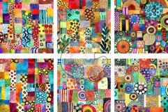 Patchwork Patterns Set 2 - Transparent Watercolor Papers Product Image 3