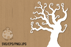 Spooky Silhouette Trees - SVG Vector Clipart Design Elements Product Image 3