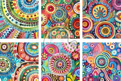 Funky Patterns - Watercolor Folk Art Boho Designs Product Image 3