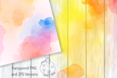 Watercolor Blot Backgrounds - Digital Paper Textures Product Image 3