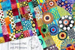 Patchwork Patterns Set 2 - Transparent Watercolor Papers Product Image 4