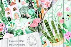 Secret Garden - Idyllic Watercolor Country Landscape Scenes Product Image 4