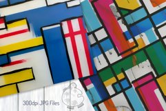 Manic Mondrian - Acrylic Abstract Art Pattern Papers Product Image 4