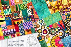 Patchwork Patterns - Transparent Watercolor Papers Product Image 4