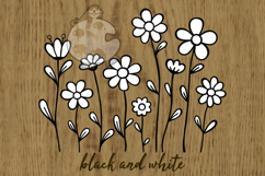 Simple Doodle Flowers - Hand Drawn Floral Elements Product Image 4