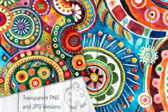 Funky Patterns - Watercolor Folk Art Boho Designs Product Image 4
