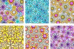 Seamless Watercolor Doodle Floral Pattern Papers Product Image 3