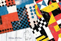 Grunge Bauhaus - Acrylic Geometric Vintage Pattern Papers Product Image 4