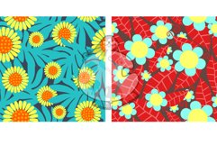 Paradise Flowers - Seamless Digital Paper Patterns Product Image 5