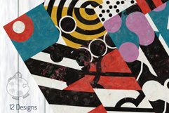 Grunge Bauhaus - Acrylic Geometric Vintage Pattern Papers Product Image 5