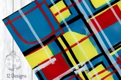Manic Mondrian - Acrylic Abstract Art Pattern Papers Product Image 5
