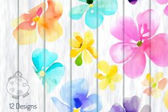 Watercolor Floral Pattern Papers - Delicate Shabby Chic Product Image 5