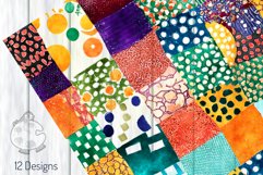Patchwork Patterns Set 3 - Transparent Watercolor Papers Product Image 5