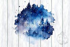 Winter Splashes - Transparent Watercolor Design Elements Product Image 5