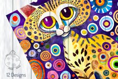 Wild Cats - Transparent Watercolor Portrait Paintings Product Image 5