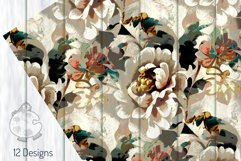 Seamless Vintage Faded Fresco Floral Pattern Papers Product Image 5