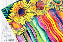 Funky Stripes - Transparent Watercolor Pattern Papers Product Image 5