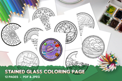Stained Glass Coloring Pages for Kids Product Image 1