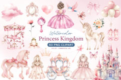 Fairytale Princess Kingdom Cliparts PNG Product Image 1