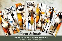 Whimsical Firm Animals Bookmarks Product Image 1