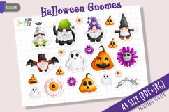 Cute Halloween Gnome Printable Sticker Collection Product Image 1