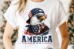 4th of July Eagle Shirt Clipart Product Image 1